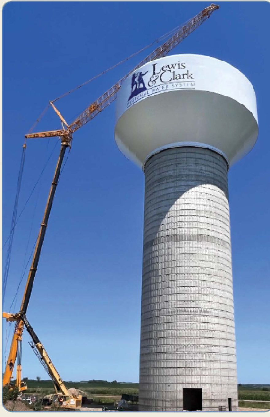 Tallest 2.5M gallon Lewis and Clark Water Tower opens in Beresford